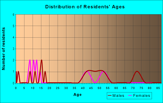 Age and Sex of Residents in Magda Estates in Leesburg, FL