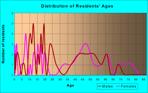 Age and Sex of Residents in Madison Park in Gainesville, FL