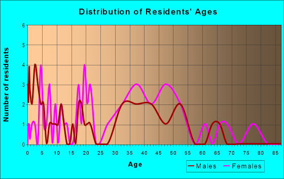 Age and Sex of Residents in Rosemont and Vista Palms in Gainesville, FL