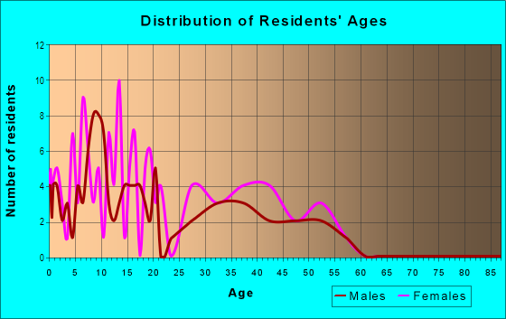 Age and Sex of Residents in Lamplighter in Gainesville, FL