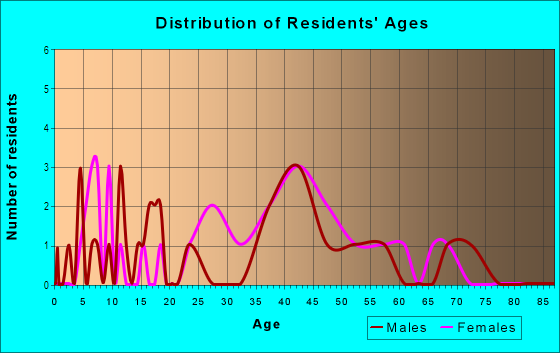 Age and Sex of Residents in Eagle Lake Terrace in Eagle Lake, FL