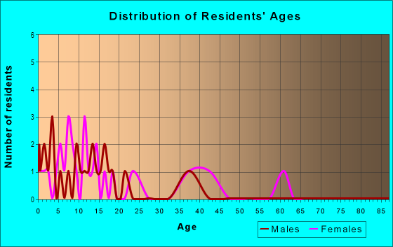 Age and Sex of Residents in Great Oak Park in Fort Meade, FL