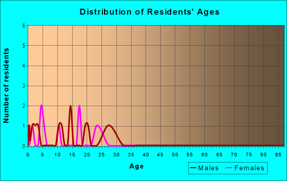 Age and Sex of Residents in Morningside in Haines City, FL