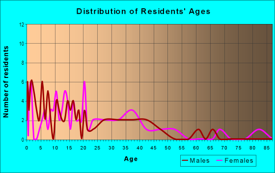 Age and Sex of Residents in Olive Park in Haines City, FL