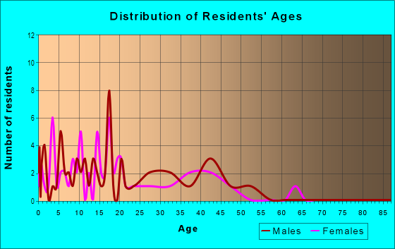 Age and Sex of Residents in Ridgewood in Haines City, FL