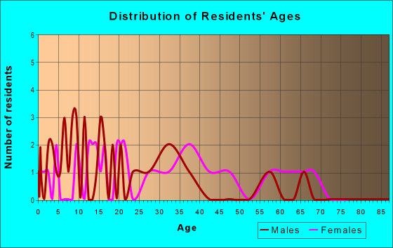 Age and Sex of Residents in Alamo Village in Lakeland, FL