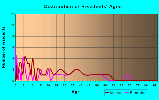 Age and Sex of Residents in Wales Gardens in Lakeland, FL