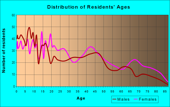 Age and Sex of Residents in Foster Road in Hallandale, FL