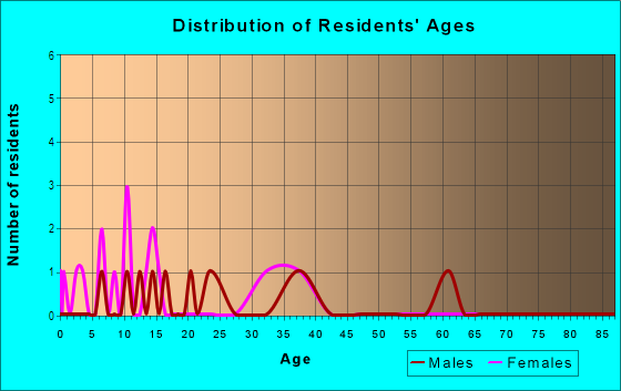 Age and Sex of Residents in Plant City Heights in Plant City, FL