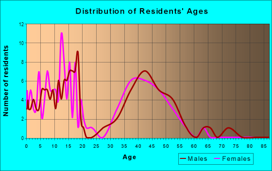 Age and Sex of Residents in Ranch Road Groves in Valrico, FL