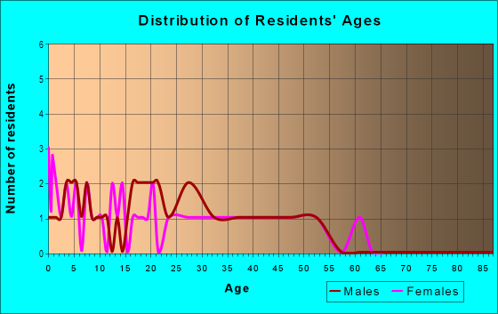 Age and Sex of Residents in Ruskin City in Ruskin, FL