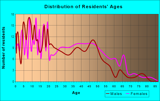 Age and Sex of Residents in Polar Rock in Atlanta, GA