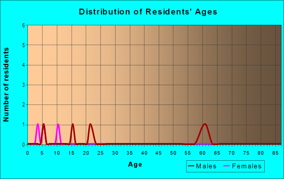 Age and Sex of Residents in Bohemian Commercial Historic District in Cedar Rapids, IA