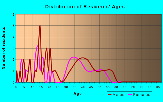 Age and Sex of Residents in Paine Heights in Bondurant, IA