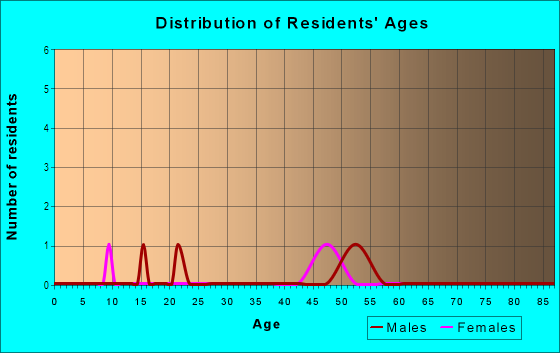 Age and Sex of Residents in Bel Air in Iowa City, IA