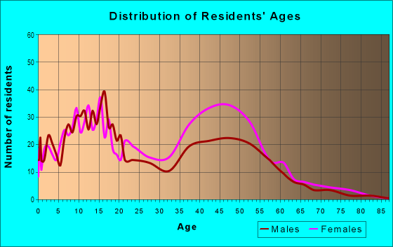 Age and Sex of Residents in Michael John Manor in Matteson, IL