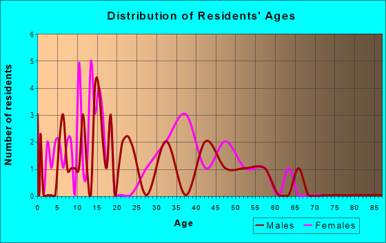 Age and Sex of Residents in Old World Village in Yuma, AZ