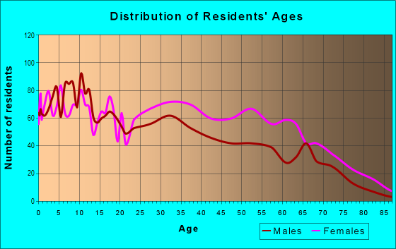 Age and Sex of Residents in Pullman in Chicago, IL