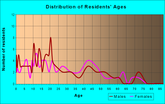 Age and Sex of Residents in Speigle Heights in Lexington, KY