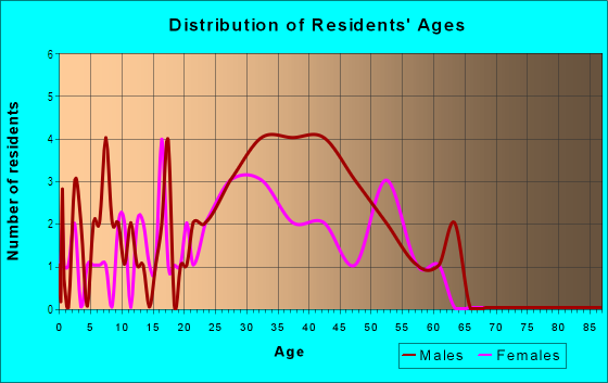 Age and Sex of Residents in Downtown Historic District in Hudson, MA