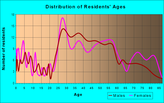 Age and Sex of Residents in Springwells Park in Dearborn, MI