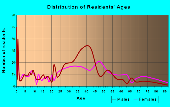 Age and Sex of Residents in Virginia Park in Detroit, MI