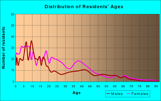 Age and Sex of Residents in McRee Town in Saint Louis, MO
