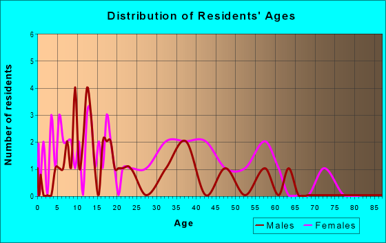 Age and Sex of Residents in Idlewood Village in Raleigh, NC