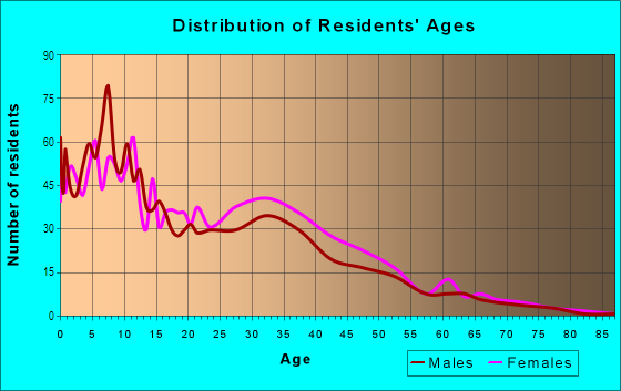 Age and Sex of Residents in The Village in Inglewood, CA
