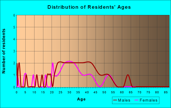 Age and Sex of Residents in Idlewood in Greensboro, NC