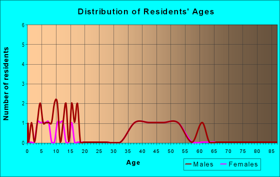 Age and Sex of Residents in Hedgemoor in Raleigh, NC