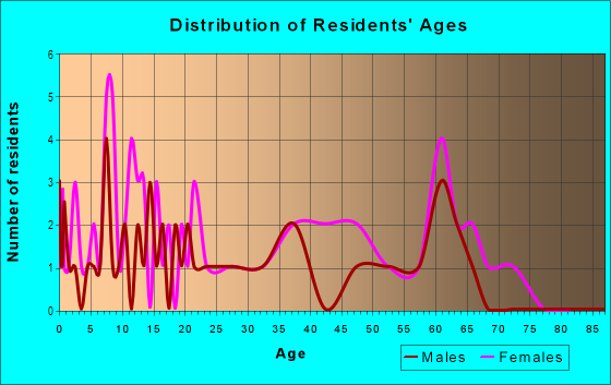 Age and Sex of Residents in Stratford Park in Raleigh, NC