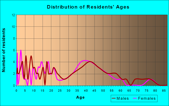 Age and Sex of Residents in Old South in Concord, NC