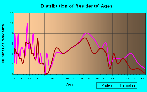 Age and Sex of Residents in Buena Vista in Winston Salem, NC