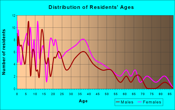 Age and Sex of Residents in Lyon Park in Durham, NC