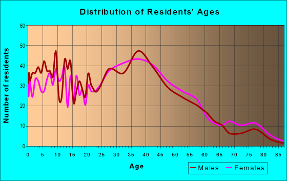 Age and Sex of Residents in Hayden Tract in Culver City, CA