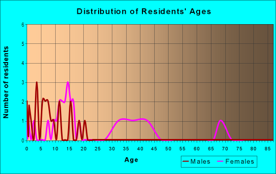 Age and Sex of Residents in JC Morgan Apartments in High Point, NC