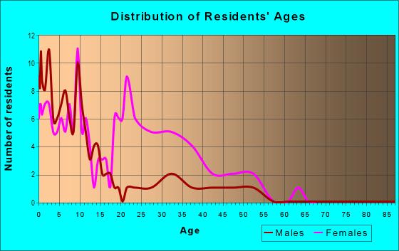 Age and Sex of Residents in Daniel Brooks Apartments in High Point, NC