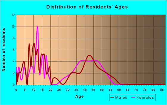 Age and Sex of Residents in Lampton Woods in Derry, NH