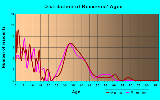 Age and Sex of Residents in Rosecliff in Manchester, NH