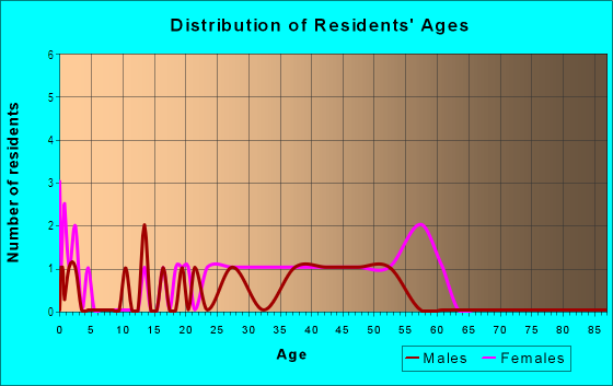 Age and Sex of Residents in Colonial Village in Somersworth, NH
