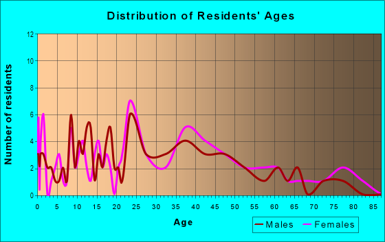 Age and Sex of Residents in West Englewood Business District in Teaneck, NJ
