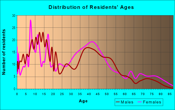Age and Sex of Residents in Edmund Terrace in Union, NJ