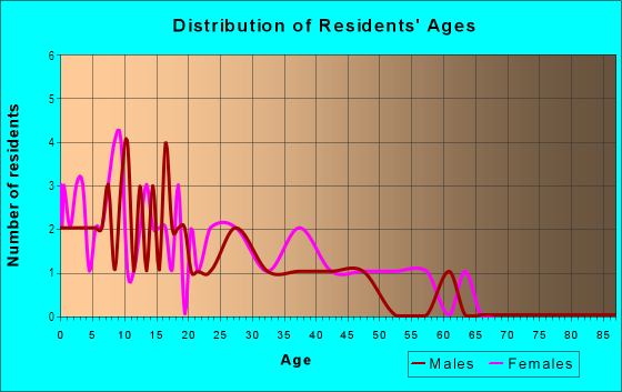 Age and Sex of Residents in South Millville Industrial Park in Millville, NJ