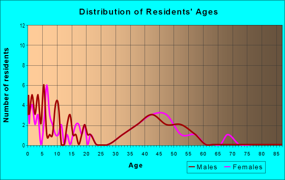 Age and Sex of Residents in Back Road in Maplewood, NJ
