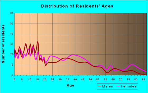 Age and Sex of Residents in Skunk City in Syracuse, NY