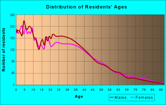 Age and Sex of Residents in Five Points in El Monte, CA