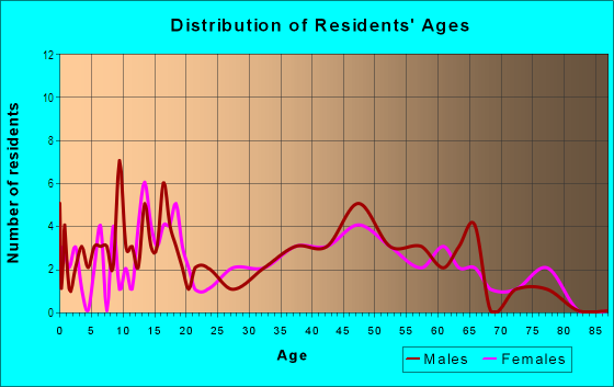 Age and Sex of Residents in Village of Windsor in Mansfield, OH