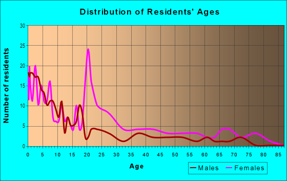 Age and Sex of Residents in Little Richmond in Dayton, OH