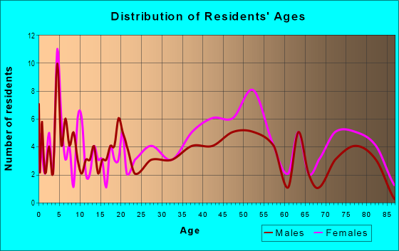 Age and Sex of Residents in Denver Court in Galveston, TX